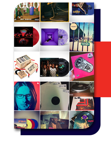 Music Albums Vinyl Collage