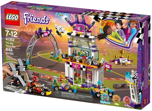 lego 41352 friends heartlake the big race day kart toy