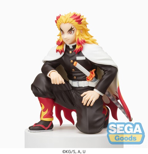 DEMON SLAYER KYOJURO RENGOKU HASHIRA MEETING PERCHING FIGURE SEGA NEW IN BOX! | UK