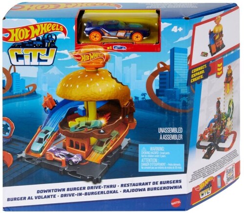 Buy Mattel Hot Wheels City Downtown Burger Drive Thru Playset At Gamefly Gamefly 2151